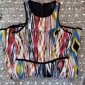 Colourful Mini Flare Dress